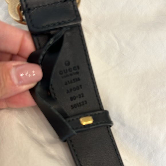 Gucci belt with gold gg size 80 - Picture 3 of 5